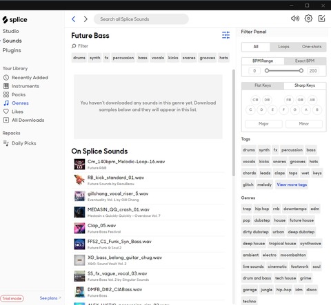 Splice　~サンプルのサブスクリプションサイト~